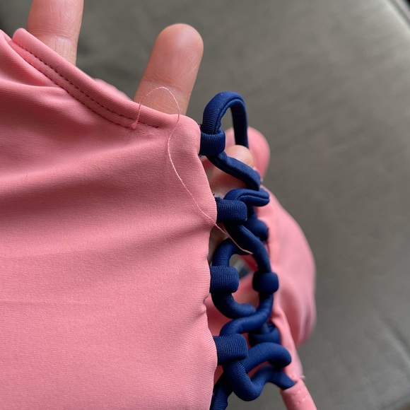 NWT Indigo Rein Two Pieces Bikini Set Pink & Navy Size M - Picture 8 of 8